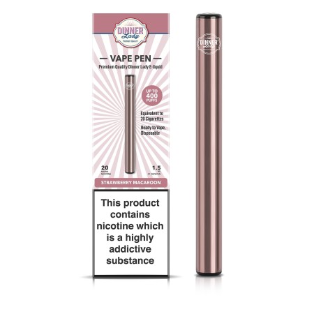 Dinner Lady Disposable Pen - Strawberry Macaroon (1,5ml - 20 mg)