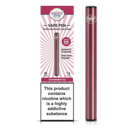 Dinner Lady Disposable Pen - Strawberry Ice (1,5ml - 20 mg)