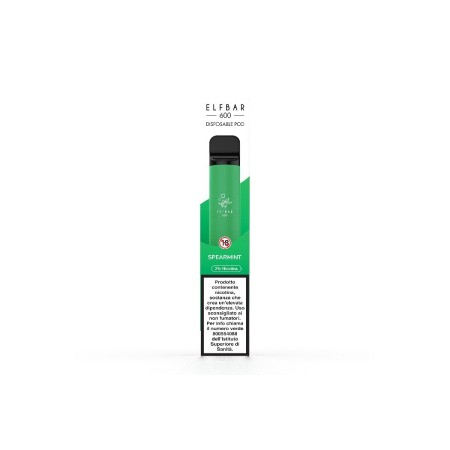 ELFBAR 600 Disposable Pod - Spearmint (20mg/ml)