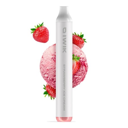 IWIK Strawberry Ice Cream Usa e Getta (600 puff) - Iwik