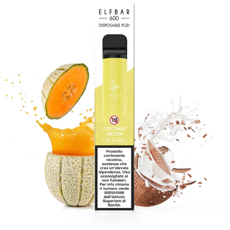 ELFBAR 600 Disposable Pod - Coconut Melon (20mg/ml)