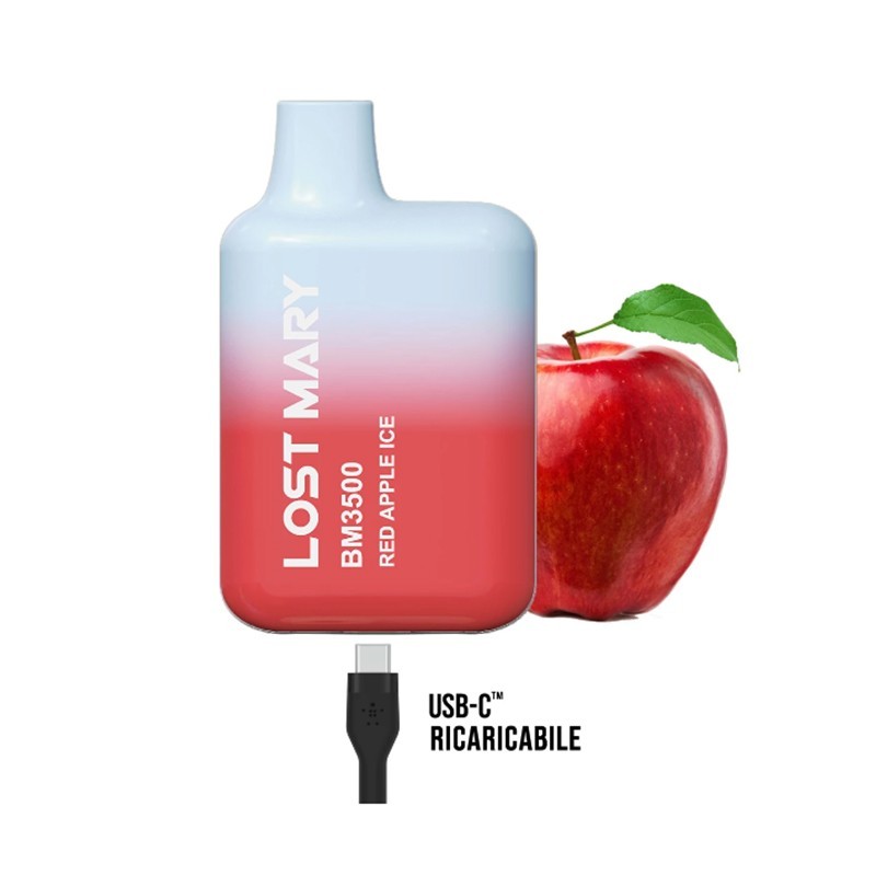 ELFBAR LOST MARY BM3500 RED APPLE ICE 15,90