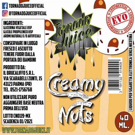CREAMY NUTS MX-60 40 ML TORNADO JUICE
