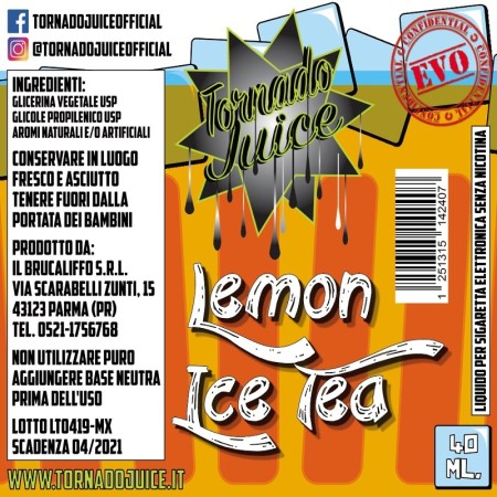 LEMON ICE TEA MX-60 40 ML TORNADO JUICE
