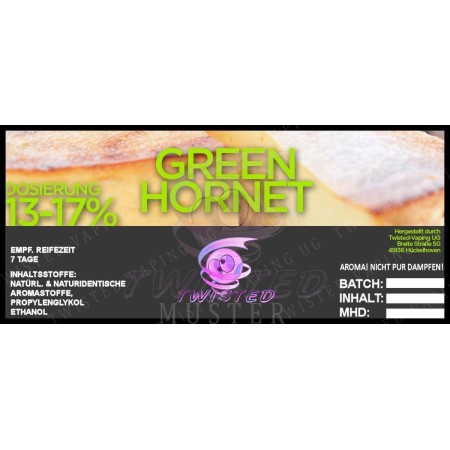 GREEN HORNET TOP 15 AROMA 10 ML TWISTED