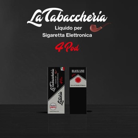 LATAKIA BLACK LINE 4POD LA TABACCHERIA LIQUIDO PRONTO