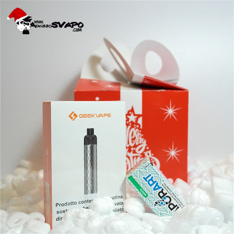 “Regalo Svapo Fresco Natale” - E-cigarette Wenax S-C + Liquido Menta Vaporart